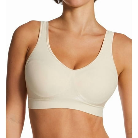 Women's Bali 3488 Comfort Revolution Shaping Wirefree Bra (Light Beige S)