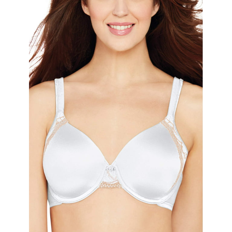 Women's Bali 3547 One Smooth U Side Support Bra (White/Soft Taupe