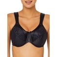 thumbnail image 1 of Women's Bali 3562 Satin Tracings Minimizer Underwire Bra (Black 42C), 1 of 6