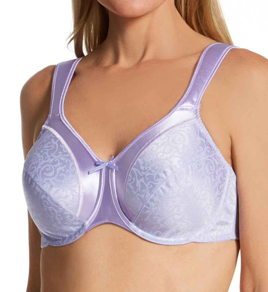 Bali 3562 Satin Tracings Minimizer Underwire Bra White Size 38d for sale  online