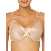 Women's Bali 3562 Satin Tracings Minimizer Underwire Bra (Nude 36DD)