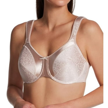 Women's Bali 3562 Satin Tracings Minimizer Underwire Bra (Rosewood 34C)
