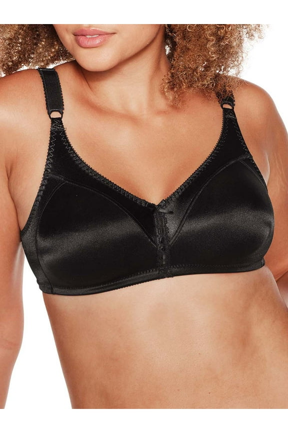 Women's Bali 3820 Double Support Cool Comfort Wirefree Bra (Black 38C)