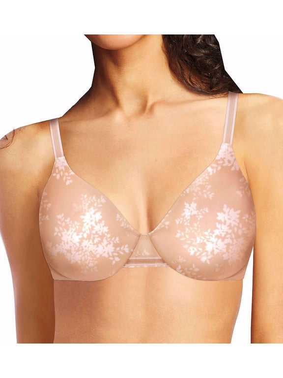 Women's Bali 3W11 One Smooth U Smoothing & Concealing Underwire Bra (SanshellWhiteLeafPrint 38B)