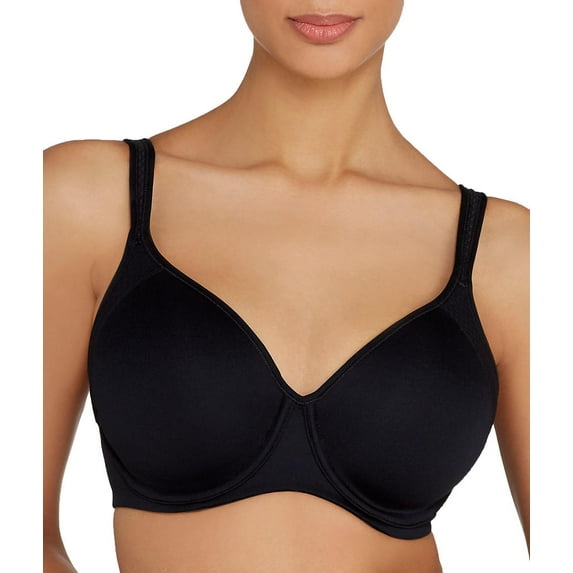 Women's Bali 6567 Active Classic Coverage Foam Underwire Bra (Black/Blushing Pink 34B)