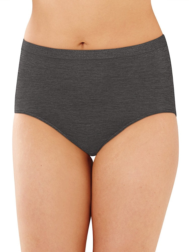 Women's Bali 803J Comfort Revolution Microfiber Brief Panty (Gravel Grey  10/11)