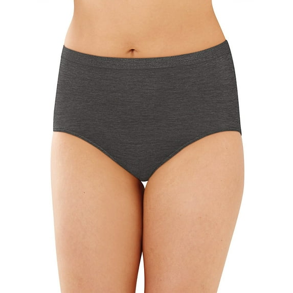 Women's Bali 803J Comfort Revolution Microfiber Brief Panty (Gravel Grey 10/11)