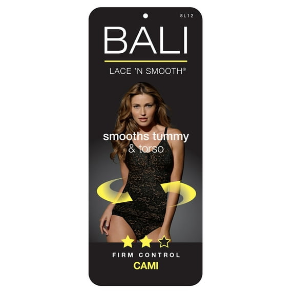 Women's Bali 8L12 Lace 'N Smooth Shaping Camisole (Rosewood XL)