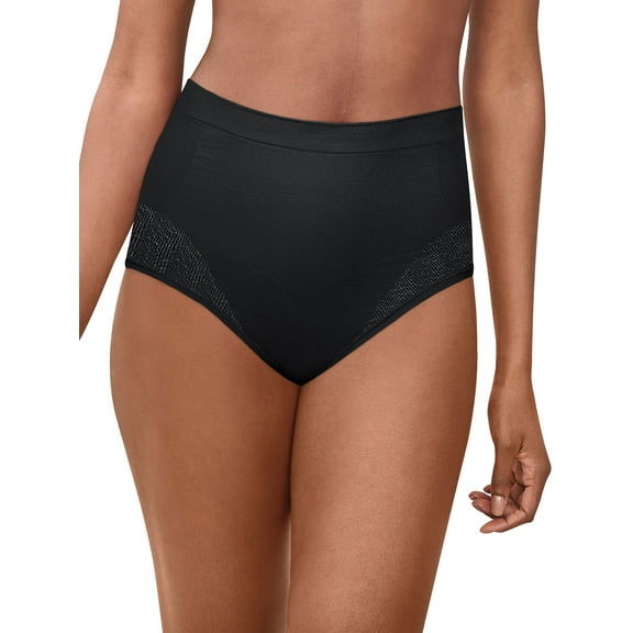 Women's Bali Comfort Revolution Seamless Firm Control Brief Panty, 2 Pack