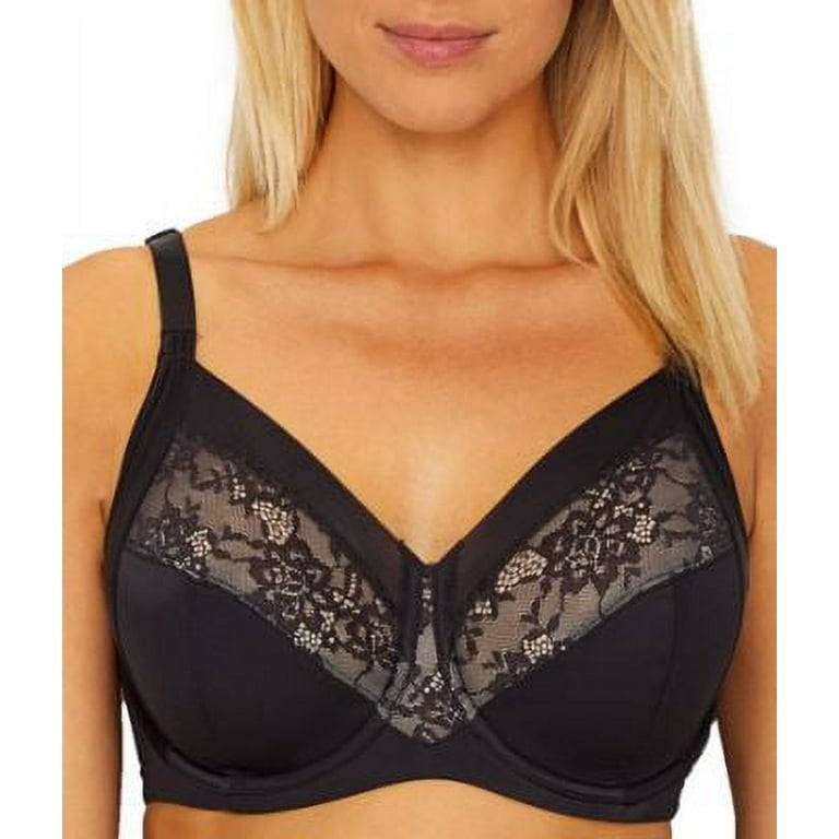 Women's Bali DF0065 Beauty Lift Shaping and Lift Underwire Bra (Black/Soft  Taupe 42D) 