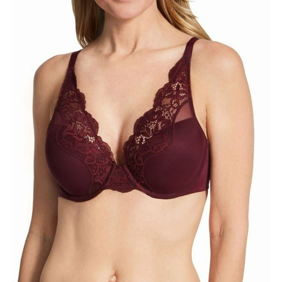 Women's Bali DF0084 One Smooth U Comfort Stretch Lace Underwire Bra (Nightfire Red 40C)
