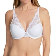 Women's Bali DF0084 One Smooth U Comfort Stretch Lace Underwire Bra (White 34DD)