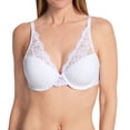 thumbnail image 1 of Women's Bali DF0084 One Smooth U Comfort Stretch Lace Underwire Bra (White 42D), 1 of 6