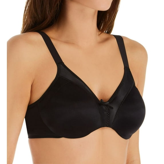 Women's Bali DF1144 Double Support Soft Touch Underwire Bra (Black 38C)
