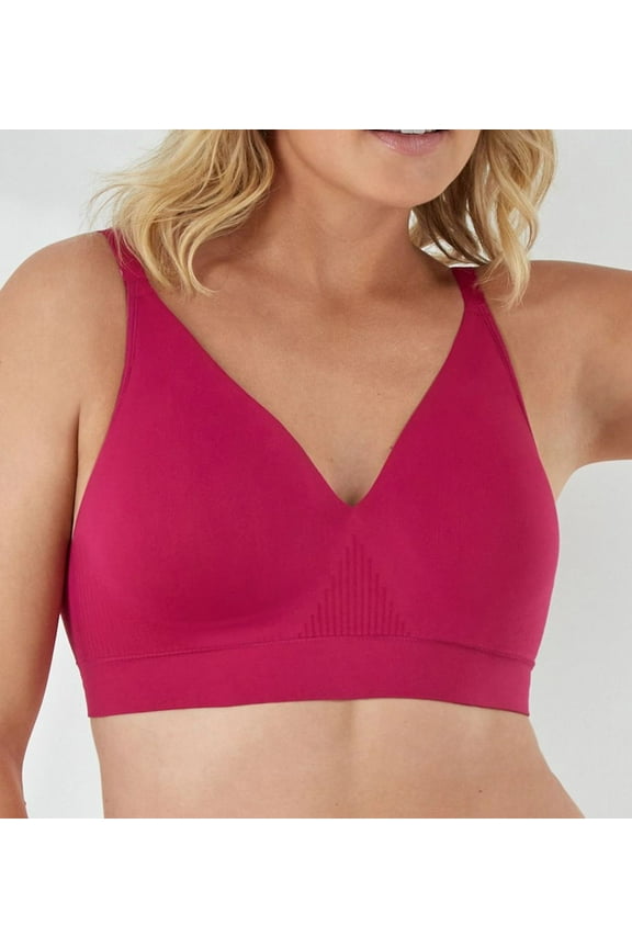 Women's Bali DF3380 Comfort Revolution Modern Seamless Wirefree Bra (Fresh Berry 3X)