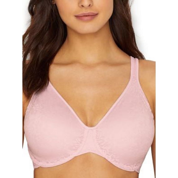 Women's Bali DF3382 Passion For Comfort Back Smoothing Underwire Bra (Hush Pink Lace 38DD)