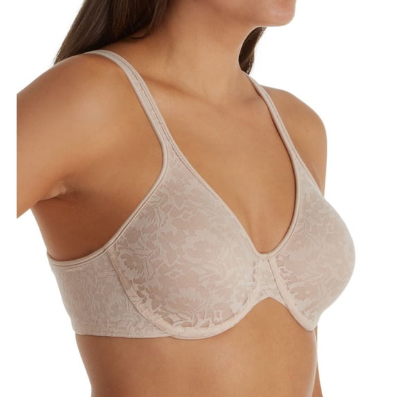 Women's Bali DF3382 Passion For Comfort Back Smoothing Underwire Bra (Paris Nude Lace 34D)