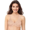thumbnail image 1 of Women's Bali DF3382 Passion For Comfort Back Smoothing Underwire Bra (Paris Nude Lace 44DDD), 1 of 2
