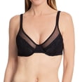 thumbnail image 1 of Women's Bali DF3386 One Smooth U Lace Minimizer Underwire Bra (Black 40D), 1 of 6