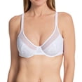 thumbnail image 1 of Women's Bali DF3386 One Smooth U Lace Minimizer Underwire Bra (White 42C), 1 of 6