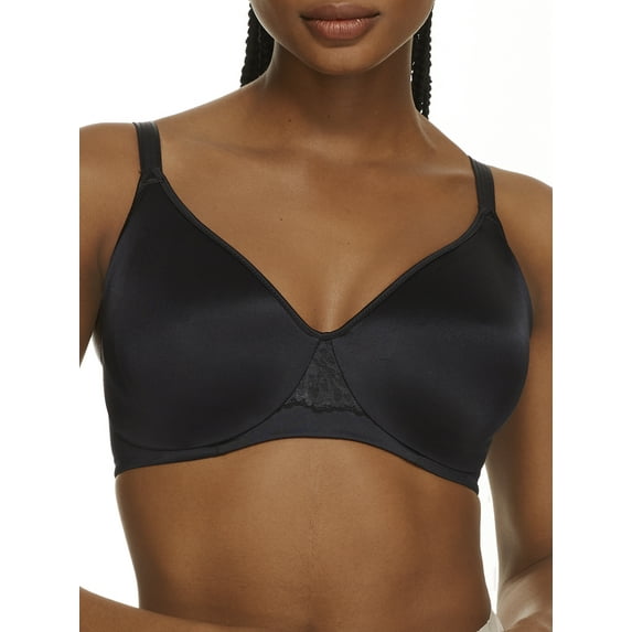Women's Bali DF3390 One Smooth U Full Coverage Dreamwire Bra (Black 42DD)