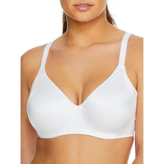 Women's Bali DF3390 One Smooth U Full Coverage Dreamwire Bra (White 36DD)