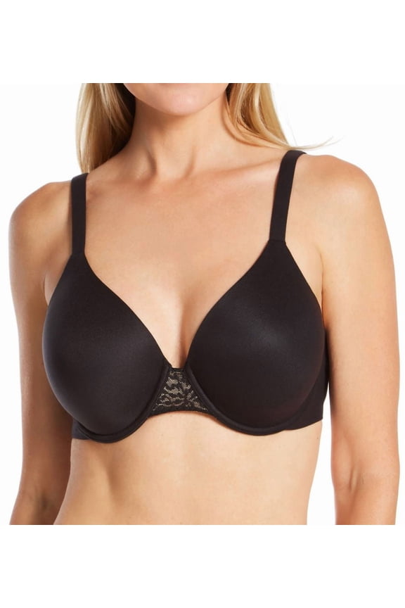 Women's Bali DF3468 Comfort Revolution Soft Touch Perfect Wire Bra (Black/Almond 36DD)