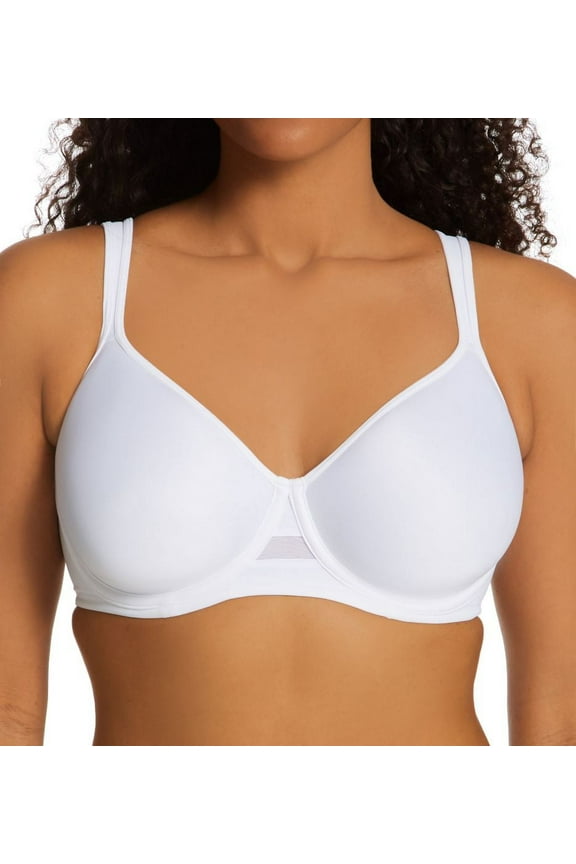 Women's Bali DF3490 Passion for Comfort Breathable Minimizer Wired Bra (White 34C)