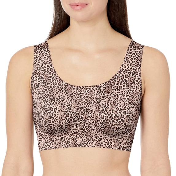 Women's Bali DF3491 Comfort Revolution EasyLite Seamless Wirefree Bra (Classic Animal Print L)