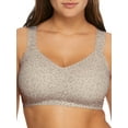 thumbnail image 1 of Women's Bali DF3499 Comfort Revolution Easylite Racerback Bra (Leo Print Grey 3X), 1 of 2