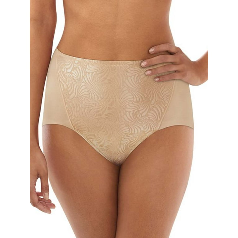 Women's Bali DF6510 Ultra Control Brief Panty - 2 Pack (Soft Taupe/Soft  Taupe L)