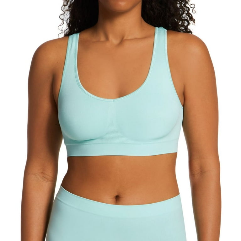 Women's Bali DFBRAL One Smooth U All-Around Smoothing Support Bralette  (Blue Spearmint 2X)