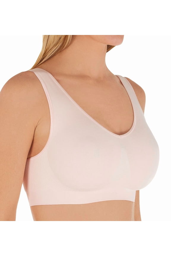 Women's Bali DFBRAL One Smooth U All-Around Smoothing Support Bralette (Blushing Pink L)