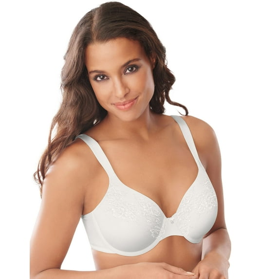 Women's Bali DFD653 Lace Desire Natural Lift Underwire T-Shirt Bra (White 40DD)
