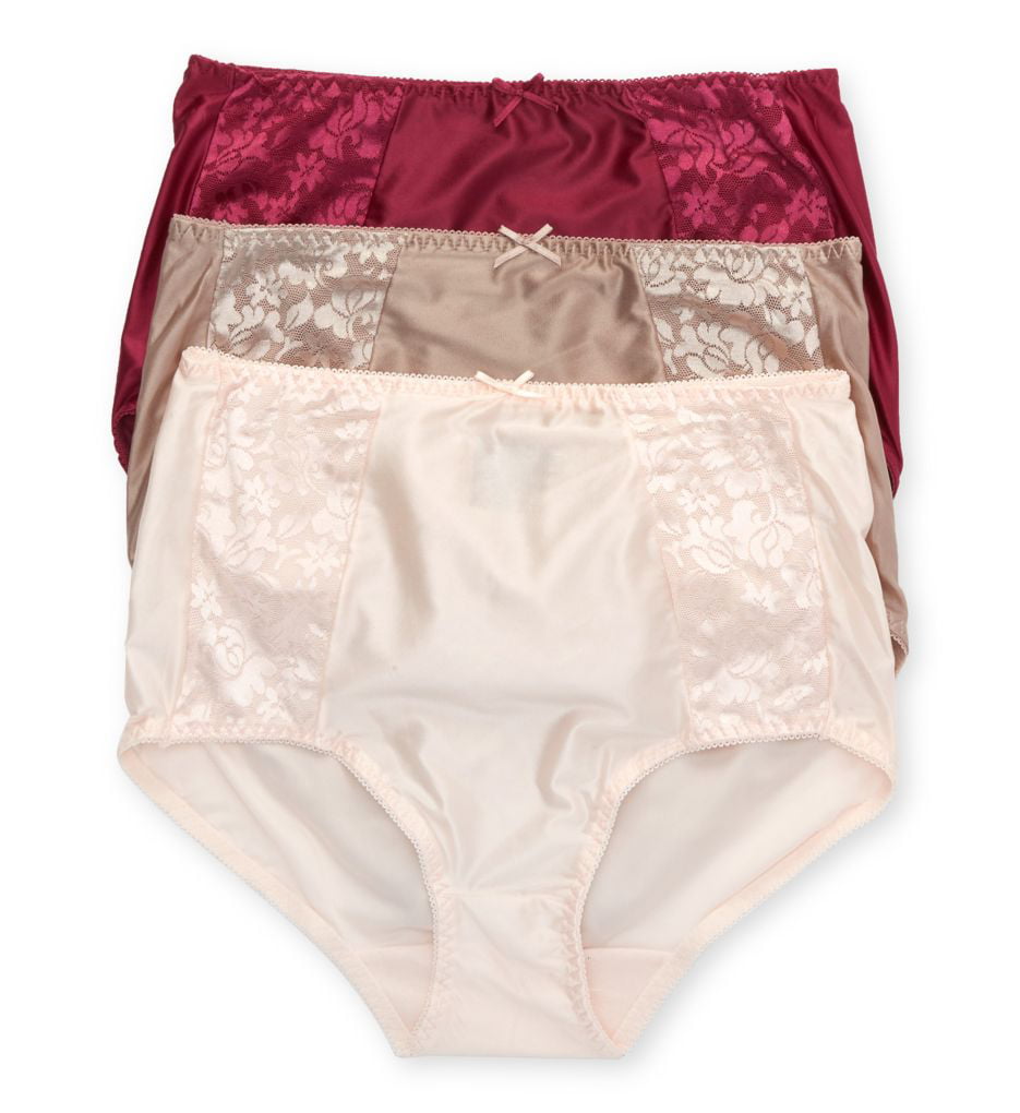 Women's Bali DFDBB3 Double Support Brief Panty - 3 Pack (Gloss