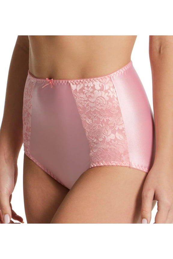 Women's Bali DFDBBF Double Support Brief Panty (Rose Bloom Pink 6)