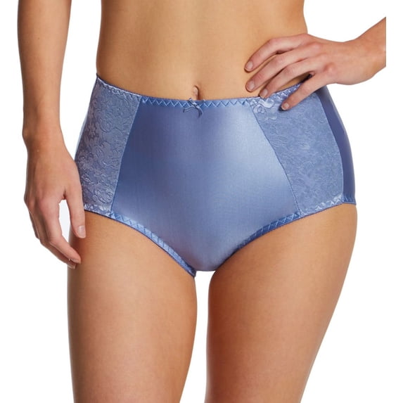 Women's Bali DFDBBF Double Support Brief Panty (Wisteria Blue 8)