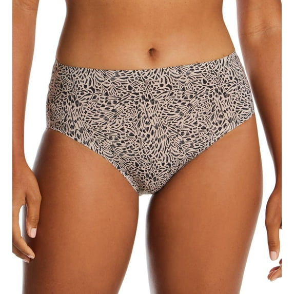 Women's Bali DFEL61 Comfort Revolution Easylite Brief Panty (Sandstorm Print Black 8)