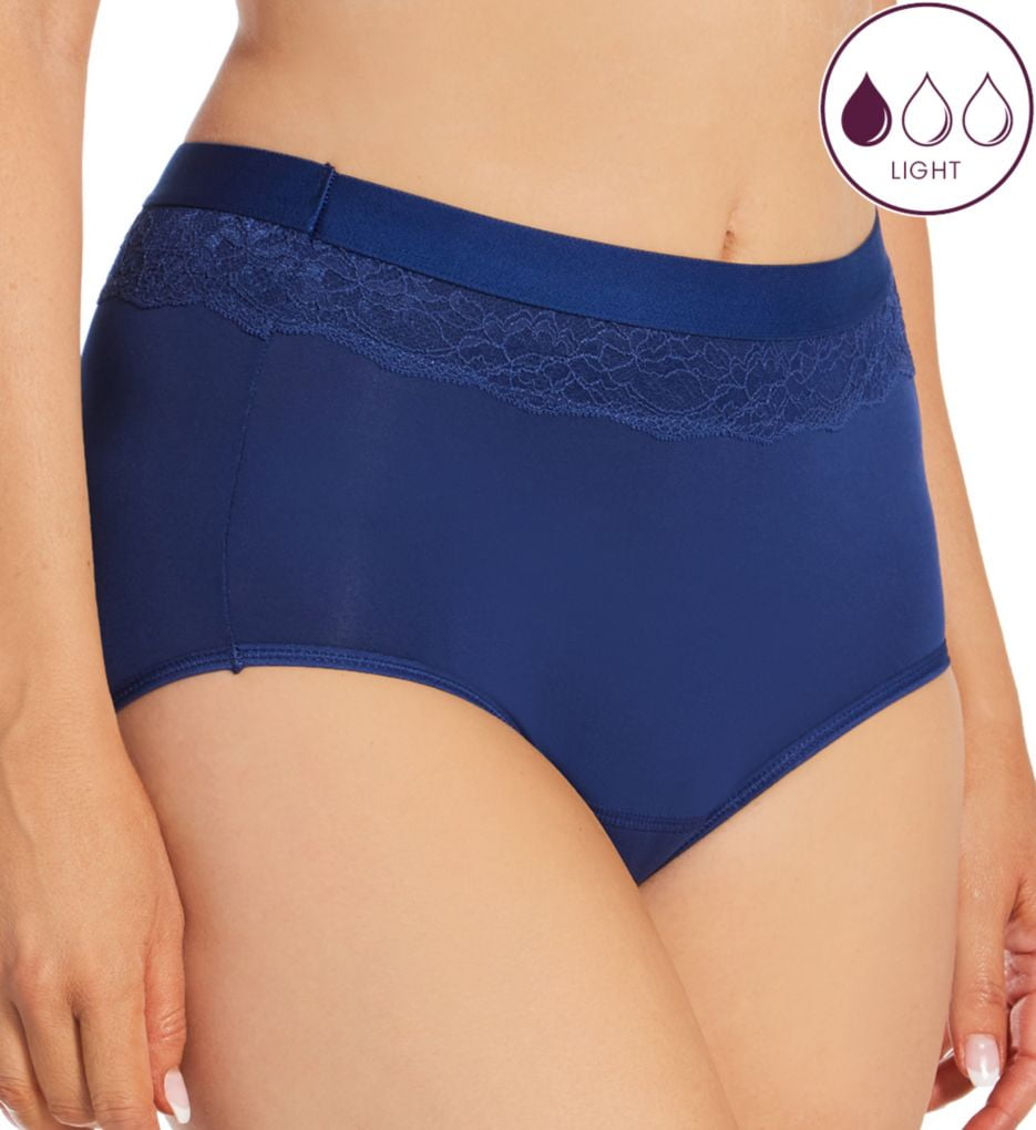 Bali Beautifully Confident Light Leak & Period Protection Brief Perfectly  Purple 8 Women's 