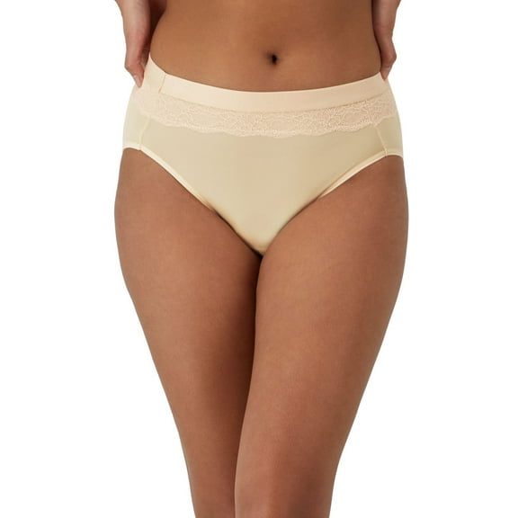 Women's Bali DFLLH1 Beautifully Confident Leak Protection Hi-Cut Panty (Soft Taupe 8)