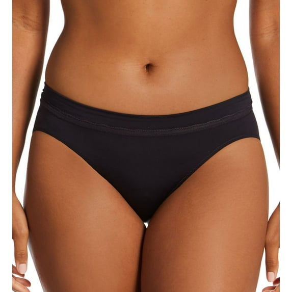 Women's Bali DFMMBK One Smooth U Modern Microfiber Bikini Panty (Black 8)