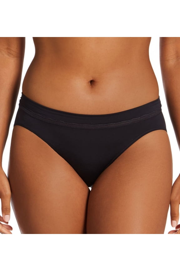 Women's Bali DFMMBK One Smooth U Modern Microfiber Bikini Panty (Black 8)
