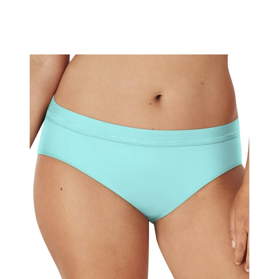 Women's Bali DFMMBK One Smooth U Modern Microfiber Bikini Panty (Blue Spearmint 7)