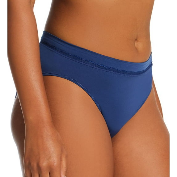 Women's Bali DFMMHL One Smooth U Modern Microfiber High Leg Panty (In the Navy 5)