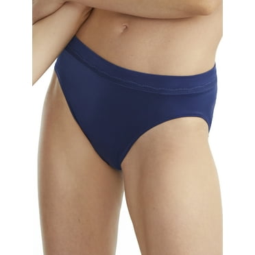 Women's Bali DFMMHL One Smooth U Modern Microfiber High Leg Panty (In the Navy 8)