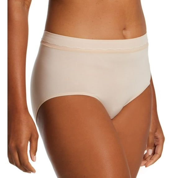 Women's Bali DFMMMB One Smooth U Modern Microfiber Brief Panty (Almond 6)