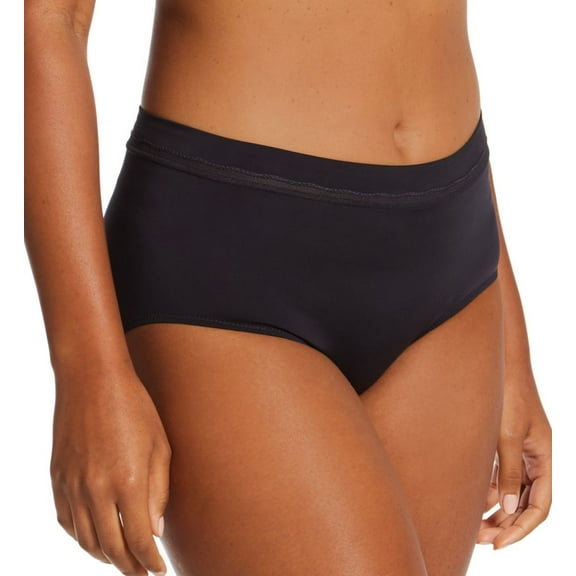 Women's Bali DFMMMB One Smooth U Modern Microfiber Brief Panty (Black 5)