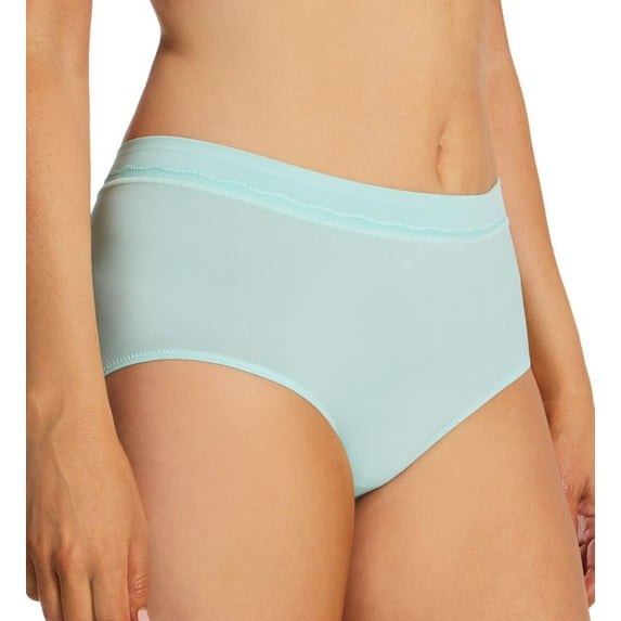 Women's Bali DFMMMB One Smooth U Modern Microfiber Brief Panty (Blue Spearmint 7)