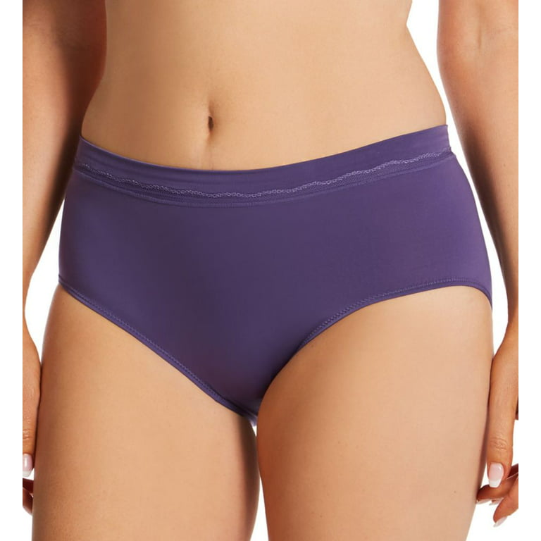 Women's Bali DFMMMB One Smooth U Modern Microfiber Brief Panty (Purple Aura  6) 