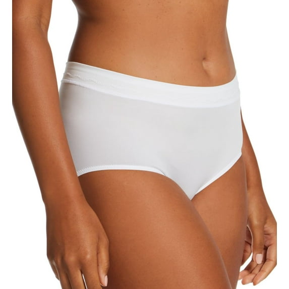 Women's Bali DFMMMB One Smooth U Modern Microfiber Brief Panty (White 6)